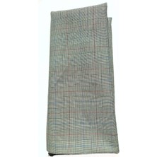 Atilla Tekstil Keten Kaplamalı Ekose Desen Gabardin Kumaş - Likrasız - (110 cm x 150 Cm) - 580 Gr/m