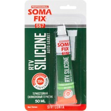Somafix Rtv Tüp Silikon-Sıvı Conta Kırmızı 50ML 70GR S57 0193
