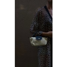 Glemix Laurel Siyah/Hasır El Dokuma Kadın Mini Bag