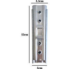 DS Yapı Metal 15 cm Baza Başlık Montaj Aparatı Duvar Askı Aparatı (Metal)