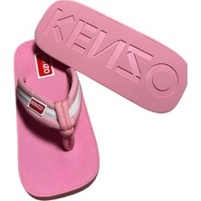 Kenzo Logo-Patch Striped Flip Flops