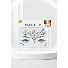 Bear & Pear Damla Kesim Kendinden Yapışkanlı Yüz Taşı Festival Konser Makyaj Face Gems Sticker