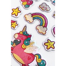 BP Tattoo Gökkuşağı Unicorn Renkli Çocuk Sticker Etiket Çıkartmaları