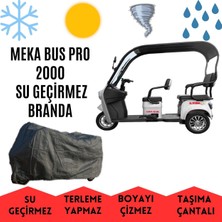 MaxDurable Meka Bus Pro 2000 Kabinli 3 Tekerlekli Motor Brandası Su Geçirmez