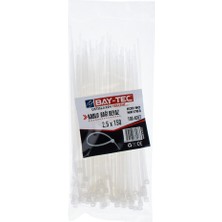 Bay-Tec Cırt Kelepçe Beyaz 100 Lü 2.5X150 MK1783 0473