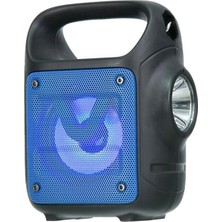 Camping Bluetooth Hoparlör Taşınabilir Kablosuz Wireless Speaker El Fenerli Ikaz LED Işıklı Usb/tf Kart Girişlli Ses Bombası