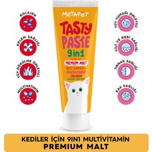 Metapet Kediler Için 9in1 Multivitamini Macunu, Tüy Dökülme Engelleyici, Glukozamin Yavru Sağlığı Destekleyici Malt 100ML