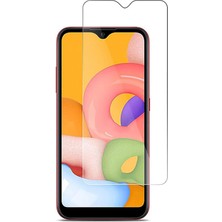 Samsung Galaxy A01 Kırılmaz Cam Şeffaf 0.3mm Kılıf Dostu Temperli Ekran Koruyucu