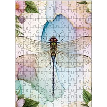 Ekart Ahşap Mdf Puzzle Yapboz Yusufçuk ve Çiçekler 120 Parça 25*35 cm