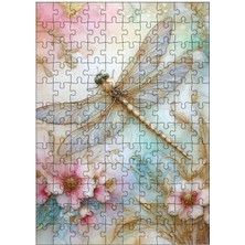 Tablomega Ahşap Mdf Puzzle Yapboz Çiçekler ve Yusufçuk 120 Parça 25*35 cm