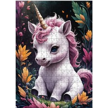 Ekart Ahşap Mdf Puzzle Yapboz Tek Boynuzlu At Unicorn 255 Parça 35*50 cm