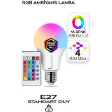 Anktek 10 W Rgb Led Ampul Kumandalı Renk Değiştiren Ampul 16 Renk White E27 Duy 220 Volt