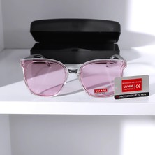 Ayel Glasses Kare Kadın Güneş  Gözlüğü Pembe  Şeffaf