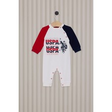 U.S. Polo Assn. Erkek Bebek Tulum USB2083 Krem
