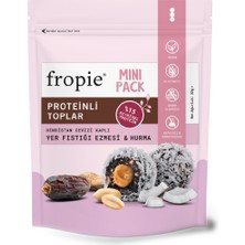 Fropie Mini Vegan Proteinli Meyve Topları - Hindistan Cevizi Kaplı & Yer Fıstığı Ezmeli 32 gr x 4 Adet