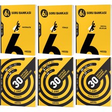 Hız Yayınları 2025 6. Sınıf Matematik - Türkçe - Sosyal Bilgiler Soru Bankası - 36 Haftalık Deneme Seti 6 Kitap