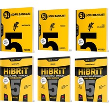 Hız Yayınları 2025 5. Sınıf Matematik - Türkçe - Fen Bilimleri Soru Bankası 6 Kitap