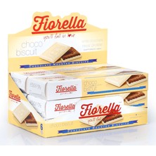 Fiorella Chocobiscuit Beyaz Çikolatalı Kakaolu Bisküvi 102 Gr. 6 Adet (1 Kutu)