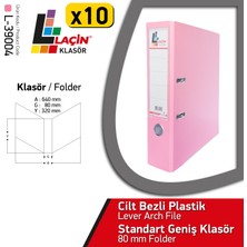 Laçin Geniş Büro Klasörü Pembe (1 Koli 10 Adet )