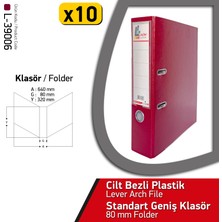 Laçin Geniş Büro Klasörü Bordo (1 Koli 10 Adet )