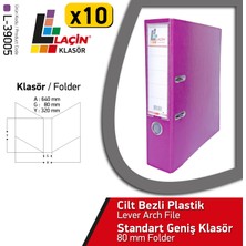 Laçin Geniş Büro Klasörü Mor (1 Koli 10 Adet )