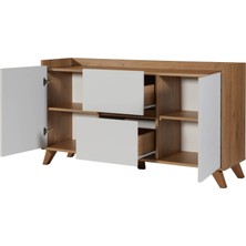 Just Home Vera Konsol - Beyaz  Sepet - 140 cm