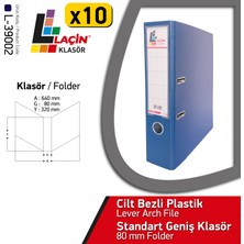 Laçin Geniş Büro Klasörü Lacivert (1 Koli 10 Adet )