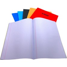 Kırtasiye Ofisi Yaratıcı Zihinler Için 3 Çizgili 3 Kareli A4 Defter Seti 6lı Standart Paket