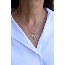 Yenigün Kuyumculuk 14 Ayar Altın Taşlı Tasarım Kolye 2