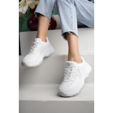 Lady Classy Kadın Bağcıksız Taşlı Triko Sneaker Kadın