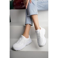 Lady Classy Kadın Bağcıksız Taşlı Triko Sneaker Kadın