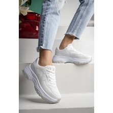 Lady Classy Kadın Bağcıksız Taşlı Triko Sneaker Kadın