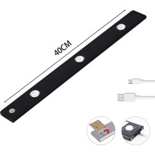 Cata CT-2464 40 cm Sensörlü Şarjlı Dolap Lambası 0,2 W LED Ampul E-27 Duy Tipi 3200K-6400K Beyaz Işık