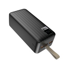 S-Link G530 50000MAH Micro+Type-C+Usb PD20W+QC3.0 18W Siyah LCD Taşınabilir Pil Şarj Cihazı Powerban