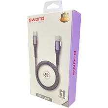 Sword Kablo SW-LC101 Usb-C-To Usb-C Gri