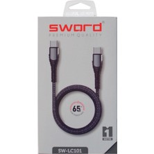 Sword Kablo SW-LC101 Usb-C-To Usb-C Gri