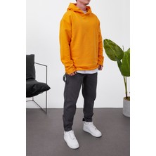 Nomarc Pis Etek Kapüşonlu Turuncu Sweatshirt