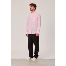 Nomarc Flamlı Yazlık Pembe Gömlek