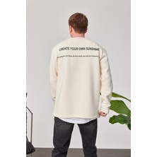 Nomarc Arkası Yazılı Krem Sweatshirt