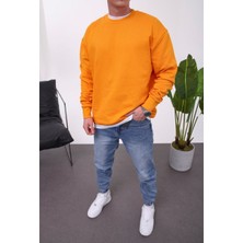 Nomarc Basic Pamuk Turuncu Sweatshirt