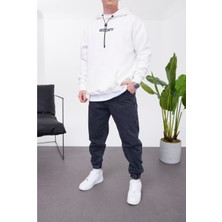 Nomarc Obsesswith Kapüşonlu Beyaz Sweatshirt