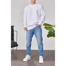 Nomarc Basic Beyaz Şardonlu Sweatshirt