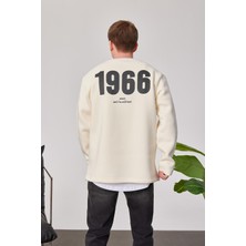 Nomarc 1966 Baskılı Krem Sweatshrt
