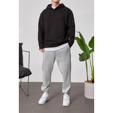 Nomarc Pis Etek Kapüşonlu Siyah Sweatshirt