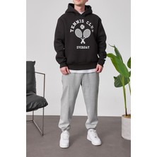 Nomarc Tennis Club Siyah Kapüşonlu Sweatshirt