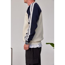 Nomarc E Harf Baskılı Krem Sweatshirt