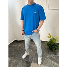 Nomarc Basic Pamuklu Mavi Tshirt