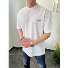 Nomarc Basic Pamuklu Beyaz Tshirt