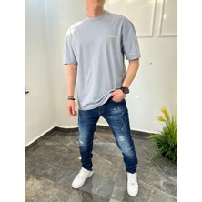 Nomarc Basic Pamuklu Gri Tshirt