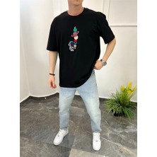 Nomarc 3059 Astronot Siyah Tshirt